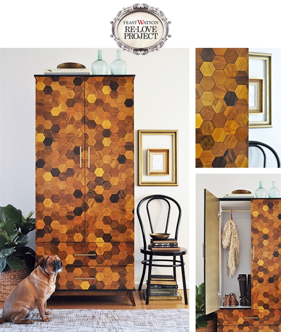 Honeycomb Parquetry Armoire