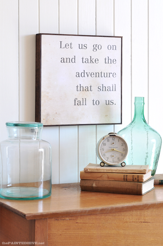 DIY Wall Art Quote Sign | The Painted Hive