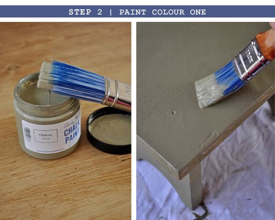 Brush marks shop in chalk paint