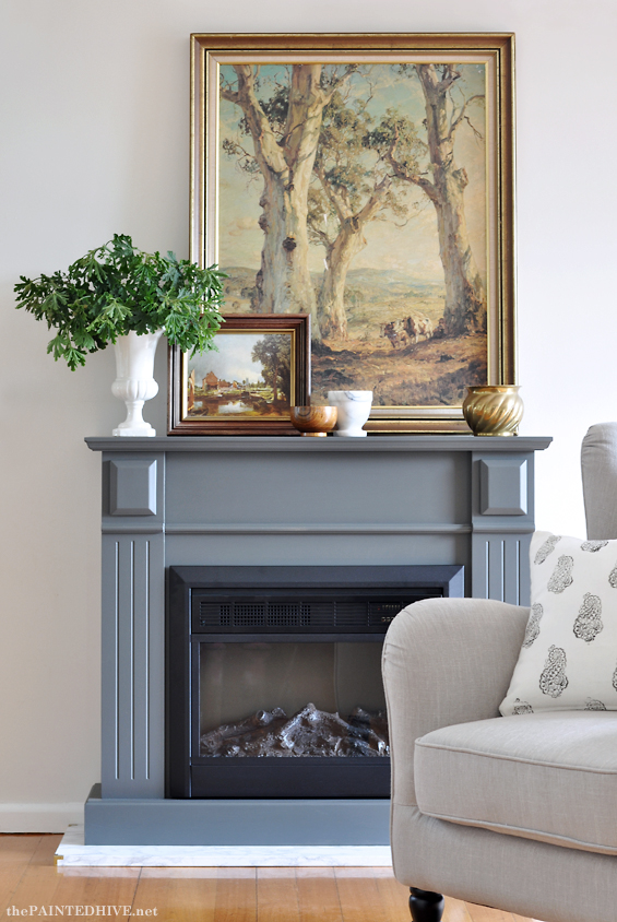 Fireplace Makeover After | The Painted Hive