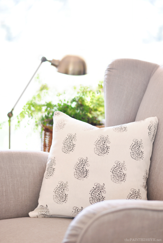 Indian Block Printed Cushion Cover DIY