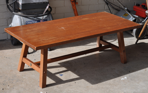 Teak Stretcher Coffee Table