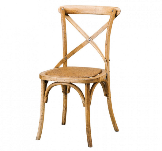 Oak Cross Back Chair