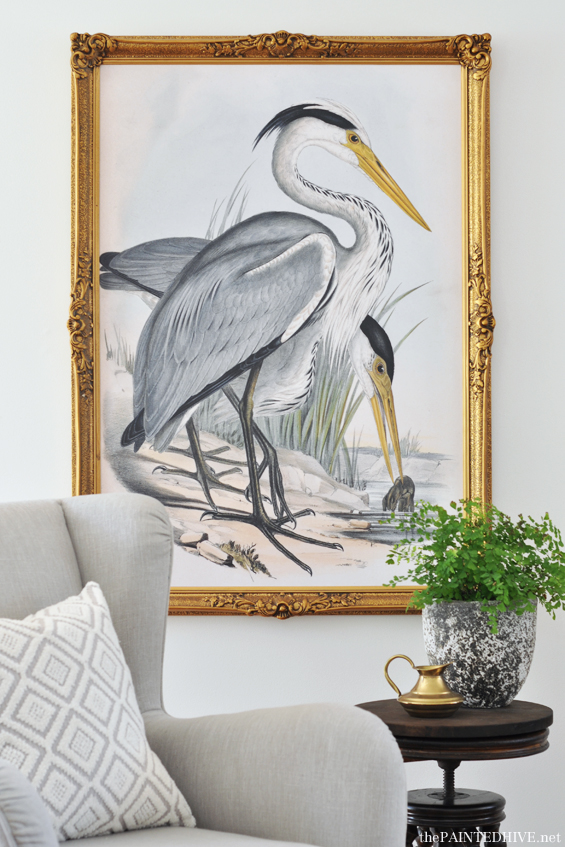 Free Printable Over-Size Bird Art DIY | The Painted Hive