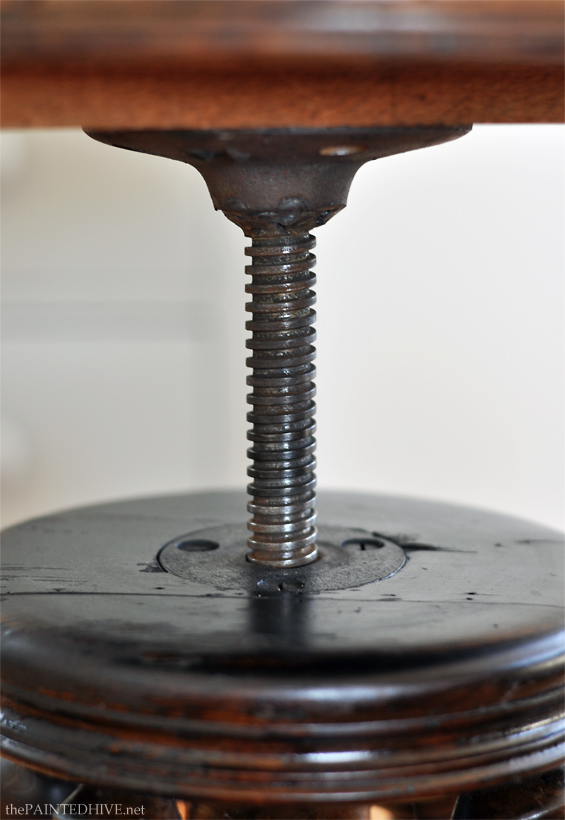 Antique Swivel Stool Adjuster