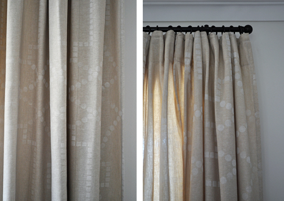 Stenciled Curtains