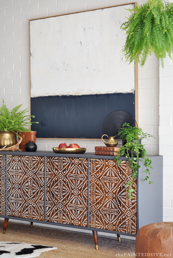 Tribal Sideboard | Before and After