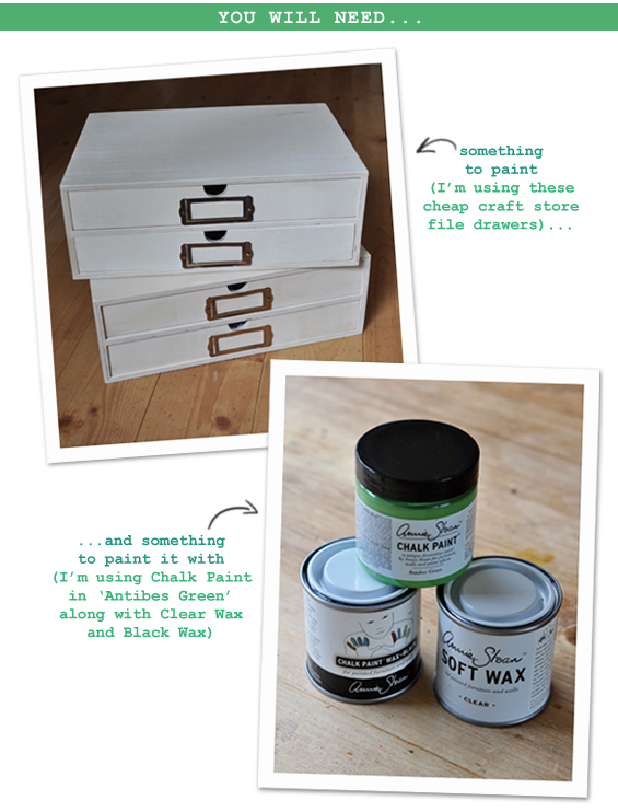 Vintage Effect with Chalk Paint Supplies