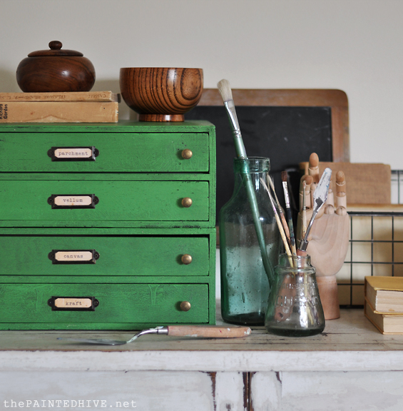 How to Give New Storage Drawers a Vintage Industrial Look