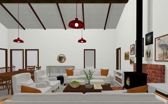 Living Room After Rendering