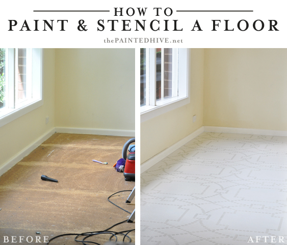 How to Paint and Stencil your Sub-Floor