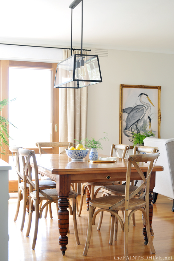 Dining Room with Antique Table