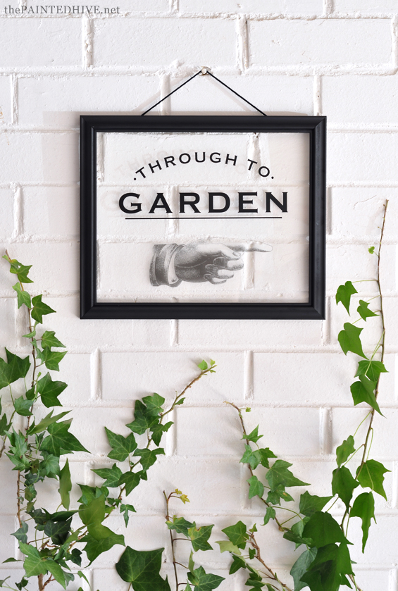 DIY Glass "Garden" Decal Tutorial...with free printable