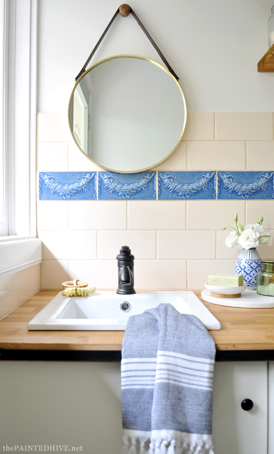 Pretty Powder Room/Laundry Room