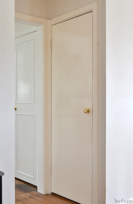 How to Add Trim to Plain Doors | The Painted Hive