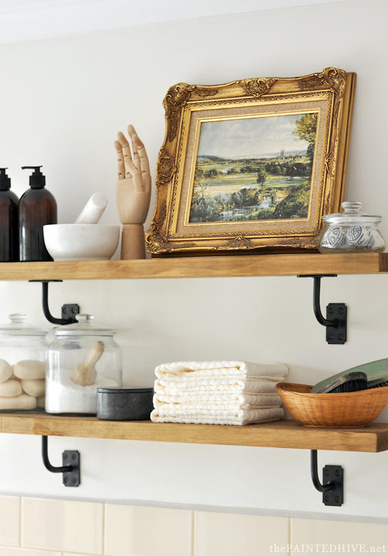 DIY Farmhouse Style Shelves