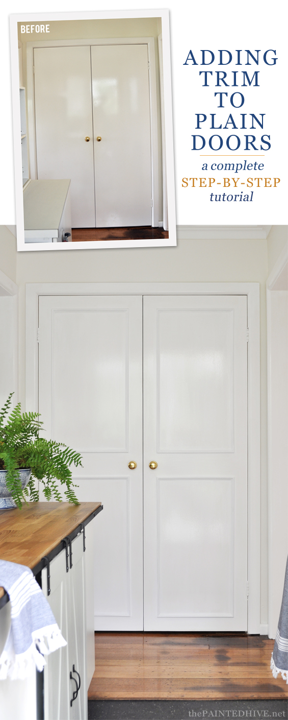 How To Add Trim Plain Doors The