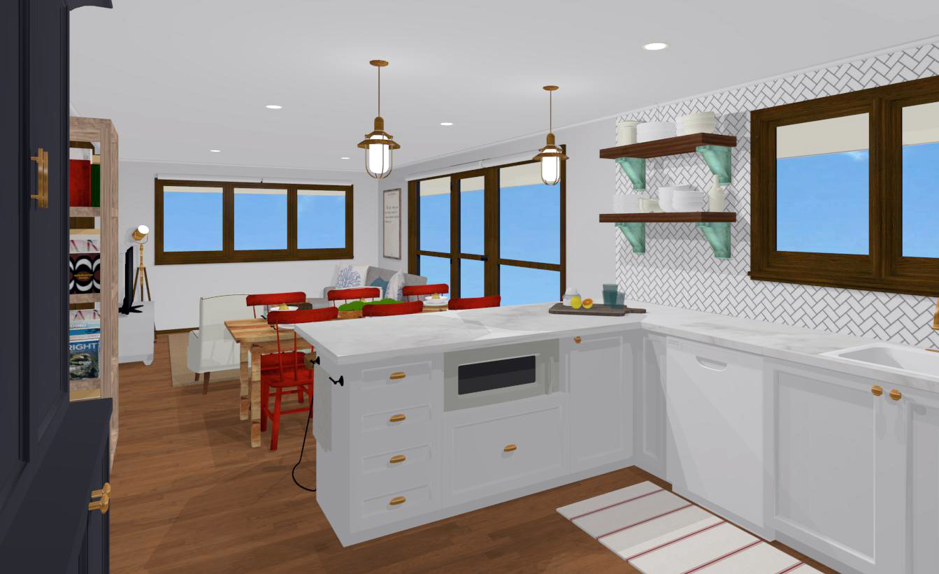 Kitchen 3D Rendering