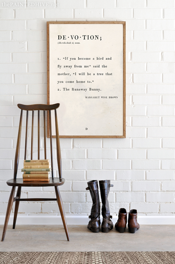 Farmhouse Free Printable Over-Size Dictionary Definition Quote Art