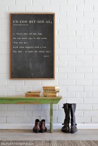 Free Printable Large-Scale Farmhouse Quote Art! | The Painted Hive