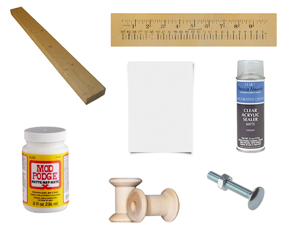 DIY Ruler Pull Supplies