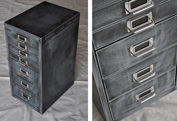 Sanded File Cabinet