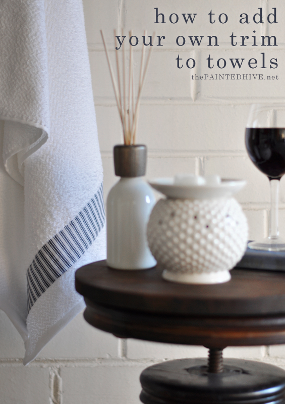 Stunning DIY Embellished Hand Towels