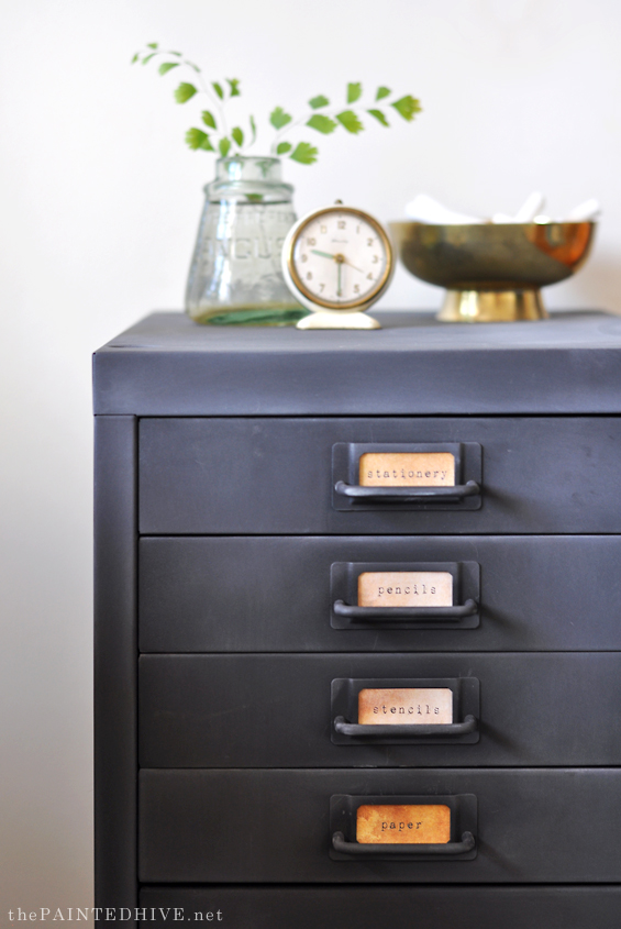 Modern farmhouse store filing cabinet