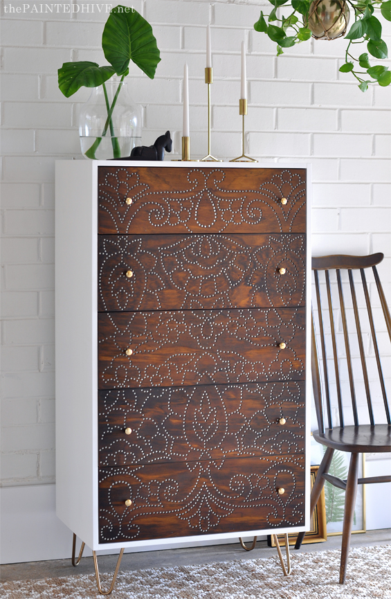 DIY Boho Dresser Upcycle