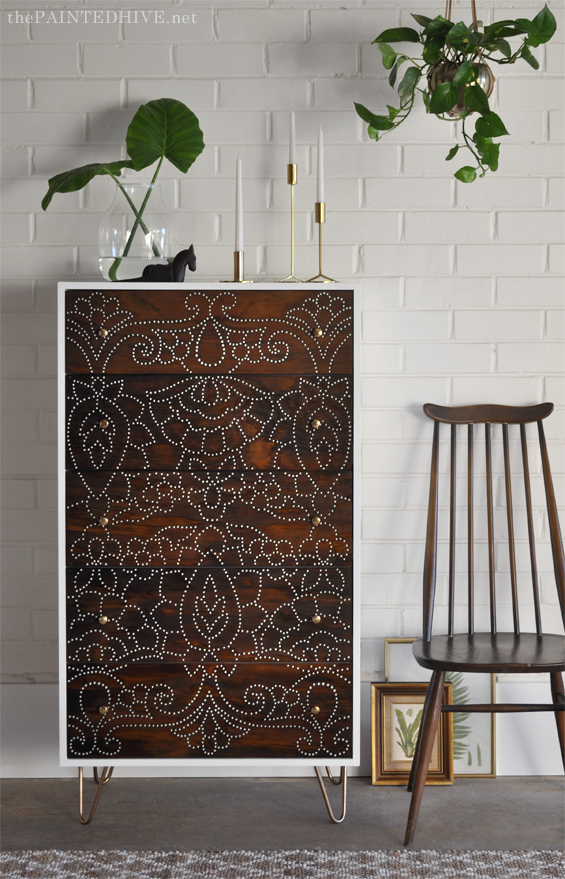 DIY Perforated Chest of Drawers