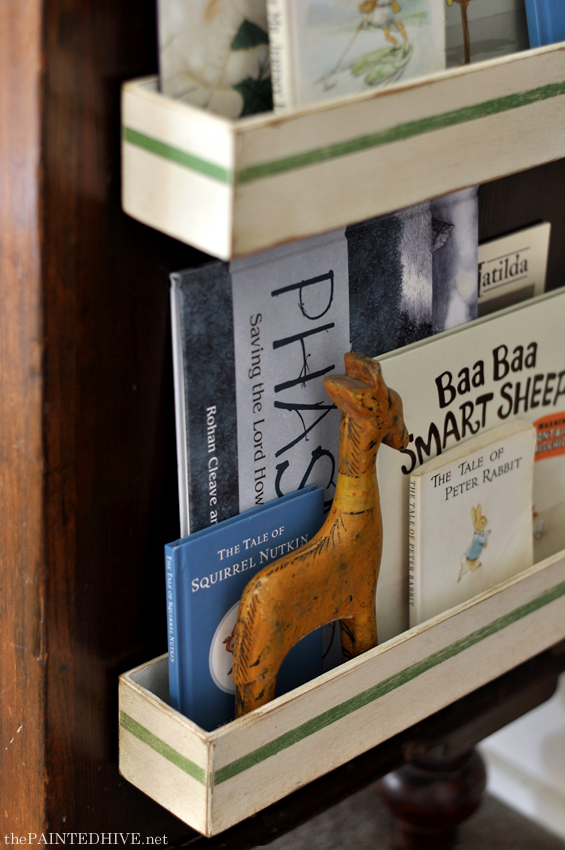 DIY Bookshelves from Drawer Tidys