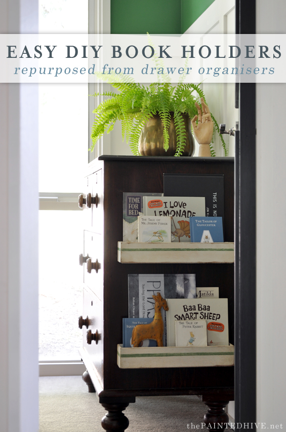 Bookshelves Made From Drawer Dividers