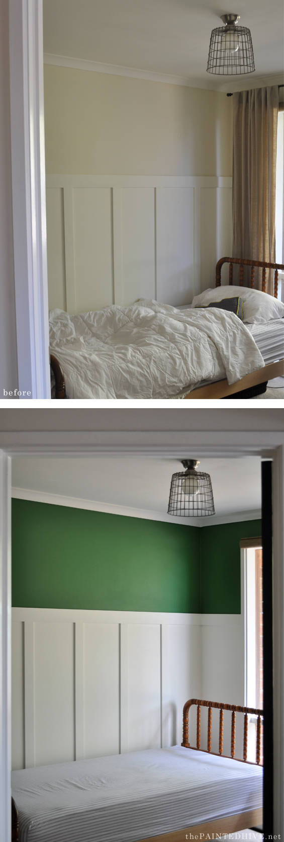 Green Paint Before and After