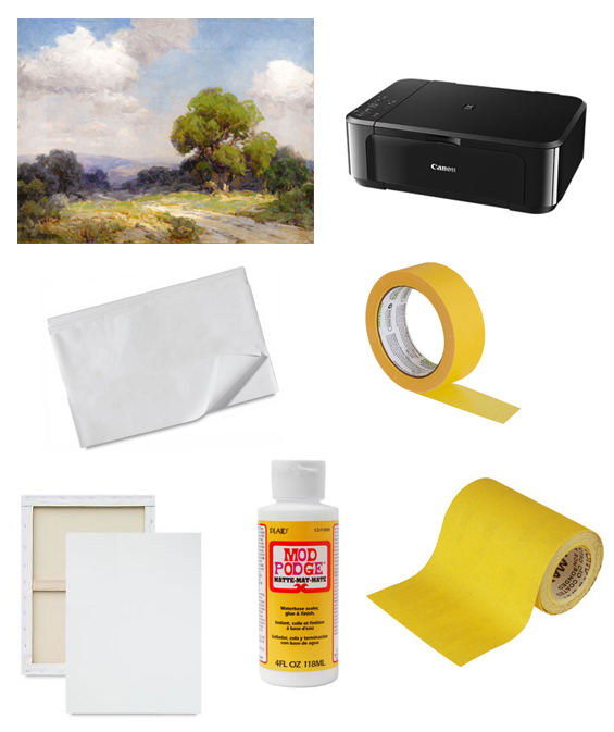 DIY Oil Landscape Art Supplies