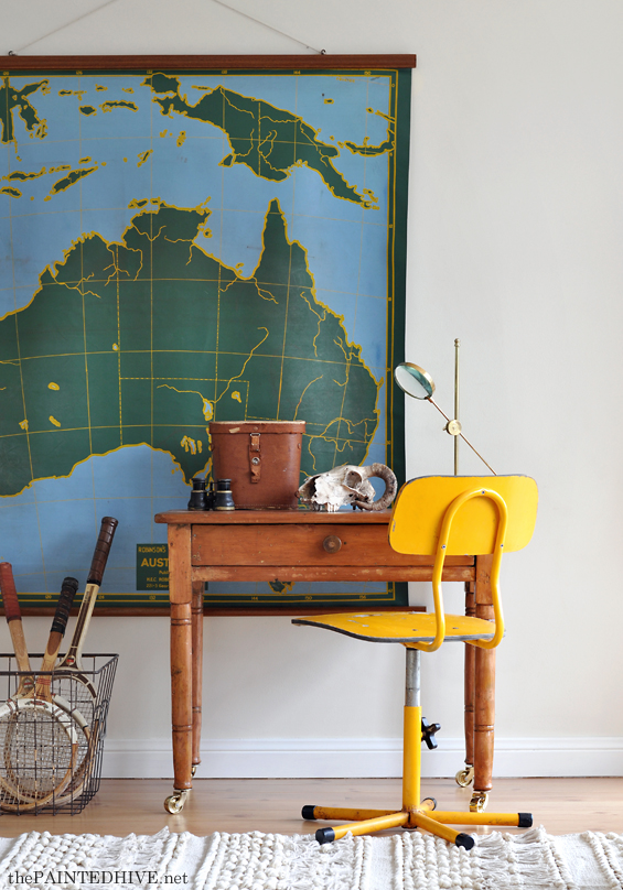 Boy's Room Vintage Desk and Chair