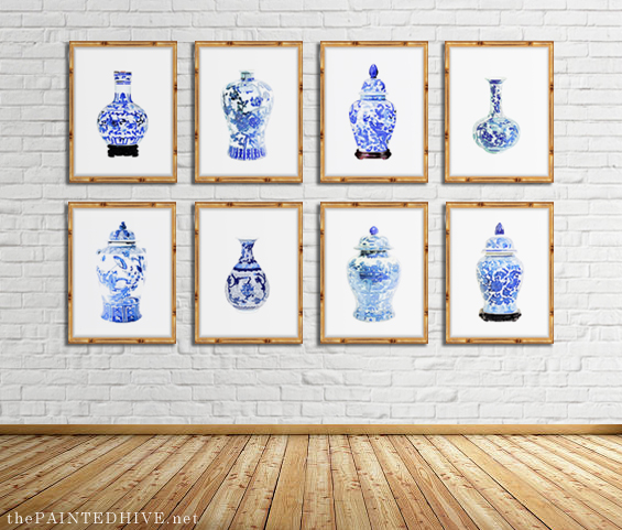 Free Printable Ginger Jar Painting Wall Art