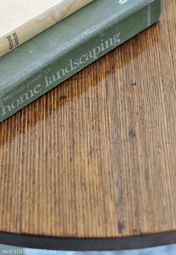 Close Up of Rustic Table Top