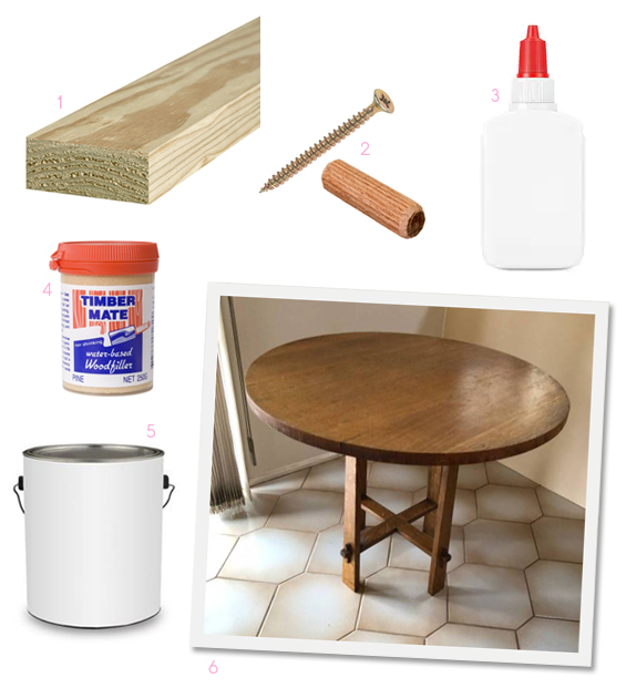 Easy Diy Cross Base Table Tutorial The Painted Hive - Diy Round Coffee Table Legs