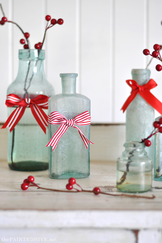 Berry Bottles for Christmas