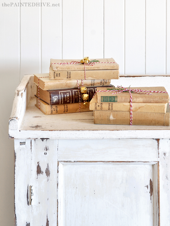 Books Dressed for Christmas