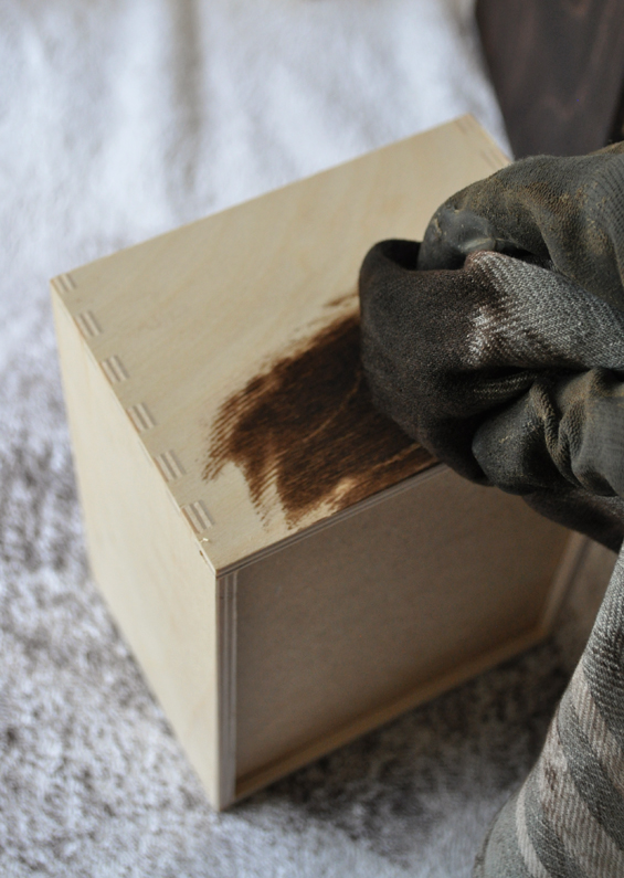 Staining the Drawers