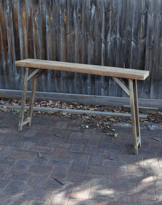 DIY Rustic Console Table