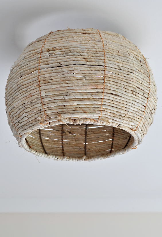 Diy wicker on sale lamp shade