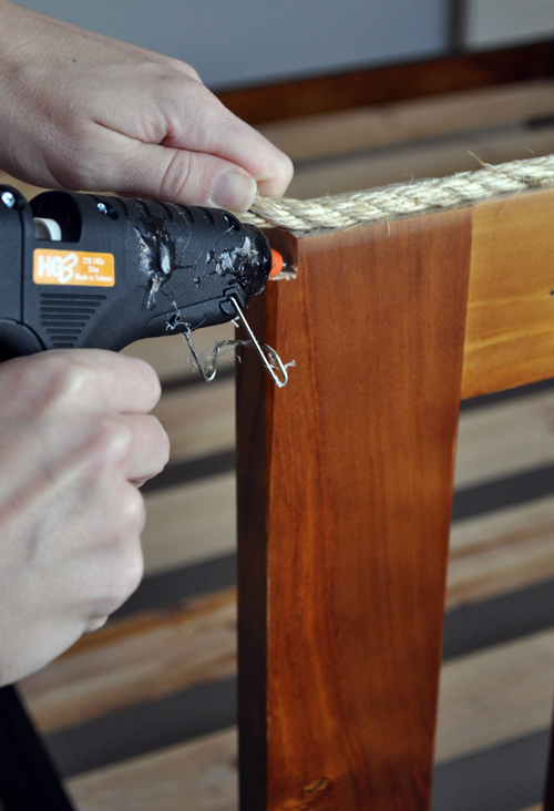 DIY Rope Headboard