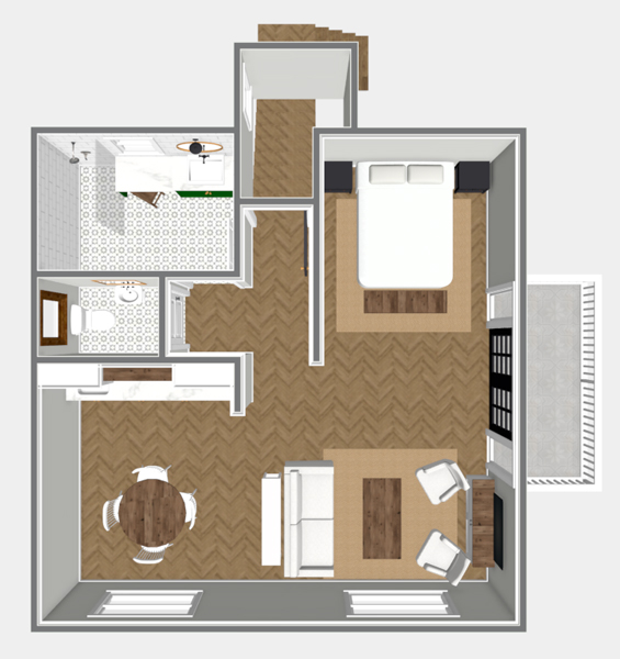 House Floor Plan Rendering
