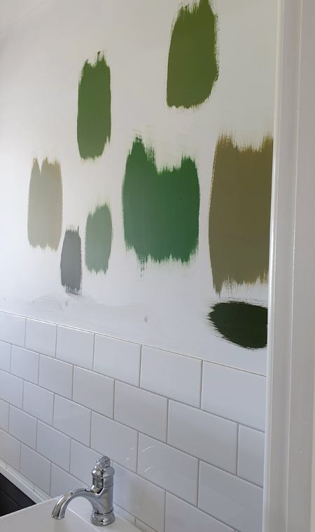 Green Paint Swatches