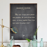 DIY Book Page Quote Sign…using a Peel & Stick Fabric Poster