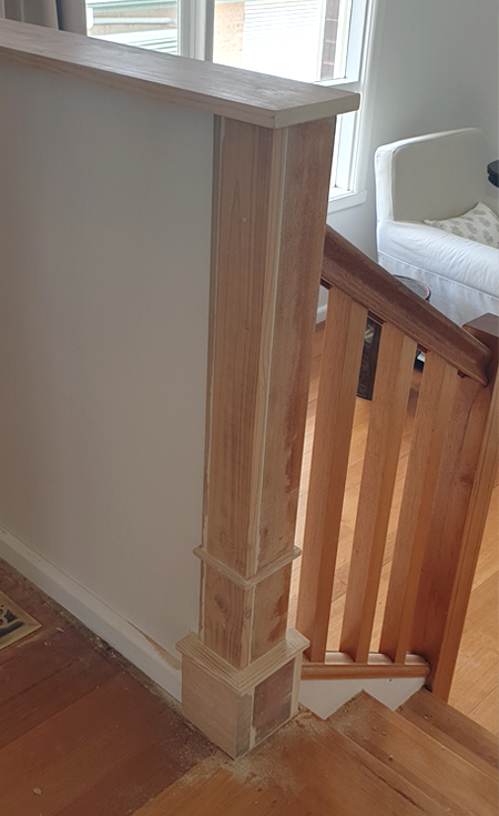 DIY Stair Newel Post Makeover