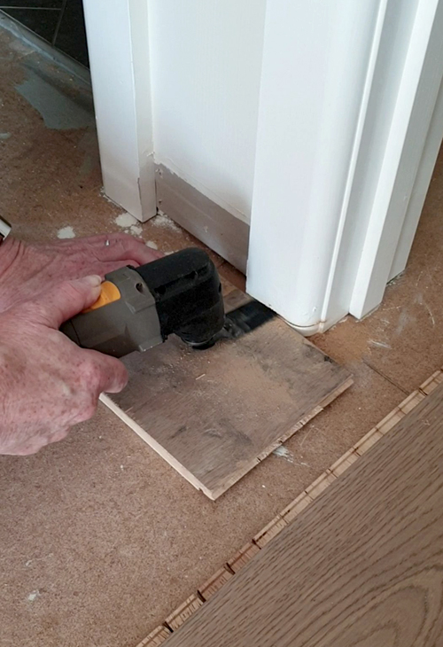 Undercutting the Door Frames