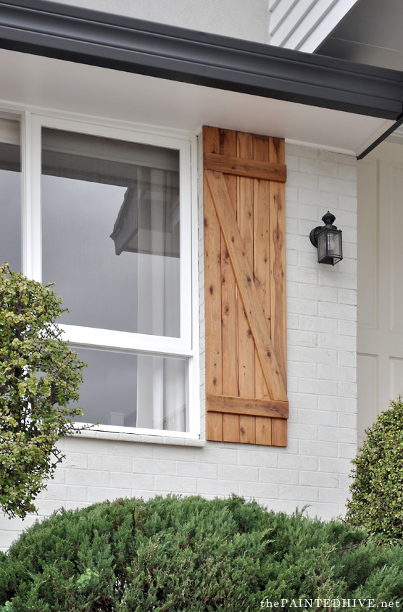 DIY Cypress Shutters